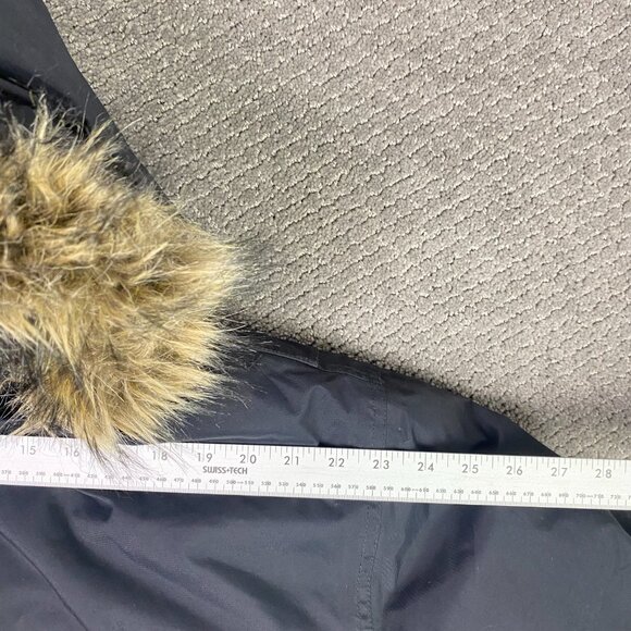 Eddie Bauer Premium Goose Down Parka Jacket Mens XXL Faux Fur Collar Weatheredge - Picture 11 of 13